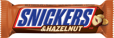 Available in December 2016, SNICKERS® Hazelnut satisfies with everything consumers love about SNICKERS® -- peanuts, caramel and nougat covered in milk chocolate -- with the addition of delicious hazelnuts.