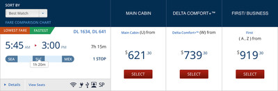 Delta Comfort+ now available as a fare for flights to Asia and Latin America