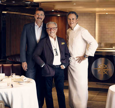 Richard Meadows, President of Seabourn; Adam Tihany, designer for The Grill; Chef Thomas Keller