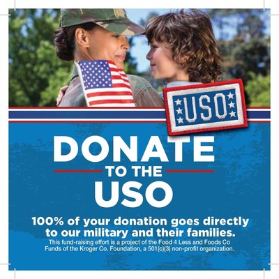 Through July 19, customers may support the USO by donating their spare change in canisters located at the checkstand in Southern California Food 4 Less and Foods Co stores.