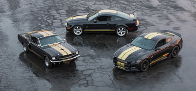 Celebrating 50 years of the Shelby GT-H Rent-A-Racer - the 1966 Shelby GT350-H, the 2006 Shelby GT-H and the 2016 Shelby GT-H.