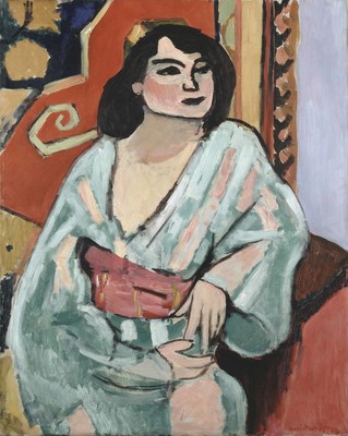 Henri Matisse. L'Algerienne, 1909. Oil on canvas. Collection Centre Pompidou, Paris. MNAM-CCI. Legs du Victomte Guy de Cholet aux Musees nationaux, 1916, 2009. AM 2009-214. (C) 2016 Succession H. Matisse/Artists Rights Society (ARS), NY