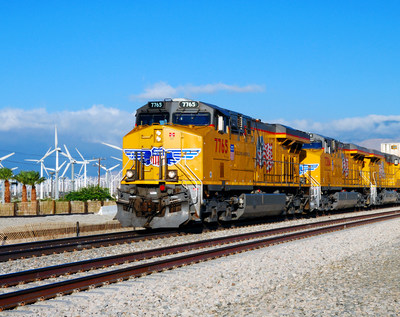 Union Pacific Railroad trains have delivered approximately 40,000 wind energy components since 2006, according to the company's 2015 Building America Report. The report details more information about Union Pacific's social, environmental and economic sustainability progress.
