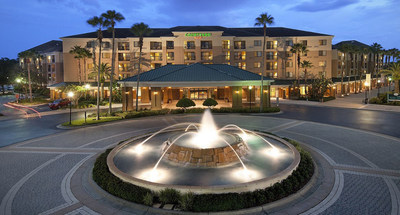 The Courtyard Orlando Lake Buena Vista in the Marriott Village is one of five Marriott branded select-service and extended stay hotels that Noble acquired from Ashford Hospitality Trust.