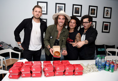 Wendy's teamed up with indie rock band American Authors to celebrate its new, limited-time Bacon Mozzarella Burger and surprise super fans with an intimate live performance. The band joined fans as Wendy's treated everyone to Bacon Mozzarella Burgers following the performance on Thursday, June 2, in New York City.