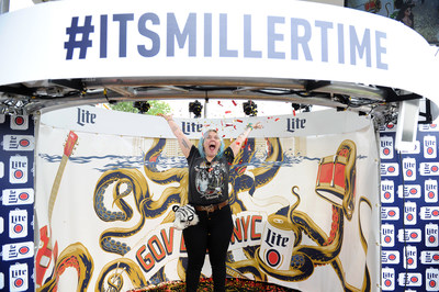 Elle King celebrates with fans and games at the Miller Lite Beer Hall, created by MAC Presents, at Governor's Ball on Friday, June 3, 2016 in New York City. Photo Source: MAC Presents