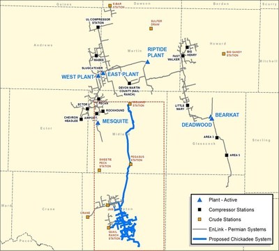 EnLink's Greater Chickadee crude oil gathering project represents the next step in the development of an integrated crude platform in the Permian Basin by leveraging EnLink's existing footprint to expand and grow crude oil service offerings.