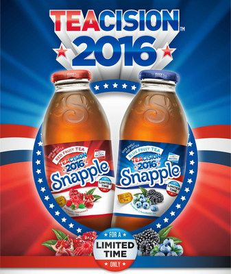 Snapple is celebrating break time with new limited-time tea flavors launching this summer. The brand's Red Fruit Tea flavor incorporates pomegranate, cherry and raspberry, and the Blue Fruit Tea flavor incorporates blueberry and blackberry. Snapple's new teas are backed by a "TEAcision" integrated marketing campaign that taps into the excitement around the 2016 Presidential election and includes consumer events and a partnership with actor Michael Rapaport.