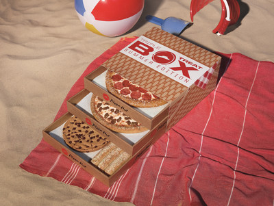 Just in time for National Picnic Day on June 18, Pizza Hut is introducing the Triple Treat Box: Summer Edition, a picnic-themed, tri-level pizza box featuring two medium one-topping pizzas, an order of breadsticks and The Ultimate HERSHEY'S Chocolate Chip Cookie, all in one easy box for just $19.99.