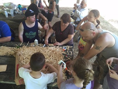 Wounded Warriors enjoy arts, crafts, hiking and more during an outdoor adventure in Whiteford, Maryland.