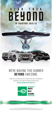 Enterprise Rent-A-Car Partners with Paramount Pictures for Launch of New "STAR TREK BEYOND" Movie