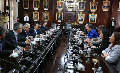 IMF delegation met President Juan Orlando Hernandez and the Economic Cabinet in Tegucigalpa and announced a favorable economic outlook for Honduras in 2016.