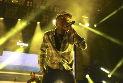 Wiz Khalifa headlines the second of three nights of interactive shows at the Doritos #MixArcade at E3 on Wednesday, June 15, 2016 in Los Angeles. The six-story, fully functioning retro arcade game combines elements of technology, gaming and music while doubling as a state-of-the-art concert stage during the evening.(Photo by Matt Sayles/Invision for Doritos/AP Images)