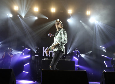 Wiz Khalifa headlines the second of three nights of interactive shows at the Doritos #MixArcade at E3 on Wednesday, June 15, 2016 in Los Angeles. The six-story, fully functioning retro arcade game combines elements of technology, gaming and music while doubling as a state-of-the-art concert stage during the evening.(Photo by Matt Sayles/Invision for Doritos/AP Images)