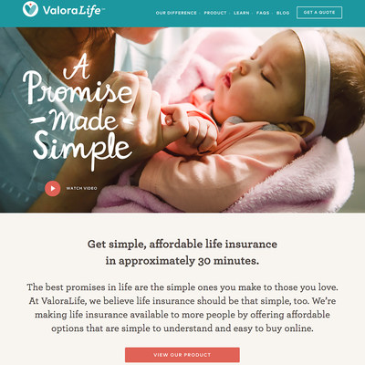 ValoraLife.com, a new, simple and affordable way for families to buy life insurance online, is available now in English and in Spanish in mid-July.
