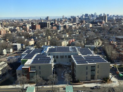 Sunpreme Bifacial PV Panels Installed at MLK School in Cambridge, MA.