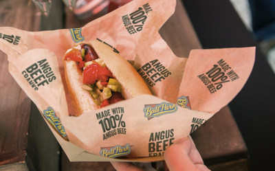 Ball Park Franks, made with 100% Angus Beef.
