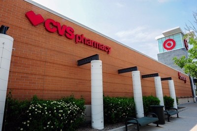 Exterior of CVS Pharmacy in Target located in Denver, CO