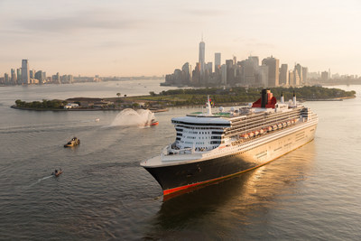 Queen Mary 2 in New York harbor. Photograph by Jonathan Atkin Photography (c)