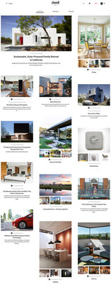 Sample homepage of the new Dwell platform, currently in beta at hello.dwell.com.