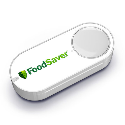 FoodSaver brand debuts a new Amazon Dash Button for reordering order FoodSaver Vacuum Seal Bags and Rolls