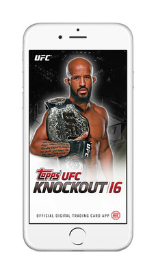 The Topps Company and UFC Launch "KNOCKOUT 16" Digital Trading Card App with cover star Demetrious Johnson