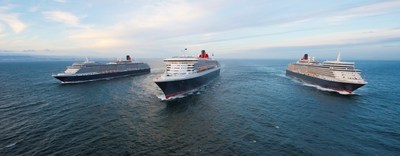 Cunard's Queen Mary 2, Queen Elizabeth and Queen Victoria