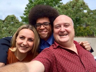 NewfoodZ Millennial Youth Advisors, Daisy and Lewis with founder Christian J Murray. "Turning Waste into Abundance" is the rallying call for a future of food security for first world countries.