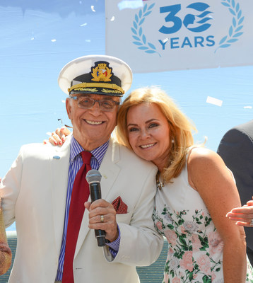 Princess Cruises Celebrations Ambassador Jill Whelan served as host at the celebration honoring Gavin MacLeod for 30 years of service at Princess Cruises corporate headquarters in Santa Clarita, Calif.