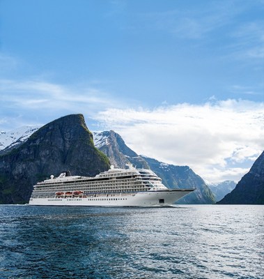 The 930-passenger Viking Star sails in the fjords near Flam, Norway. Viking Ocean Cruises was just named #1 Ocean Cruise Line in 2016 World's Best Awards by Travel + Leisure readers, ending a competitor's 20-year winning streak.