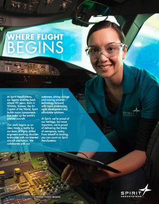 Spirit AeroSystems, Inc. unveiled a new advertising campaign that positions the company as the place "Where Flight Begins."