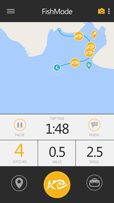 The Anglr app provides comprehensive tracking of your fishing trip.