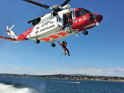 In the first year of UK search and rescue (SAR) operations, which commenced April 1, 2015, Bristow successfully completed more than 1,100 SAR missions with Sikorsky S-92(R) helicopters. [Photo courtesy: UK Maritime and Coastguard Agency]