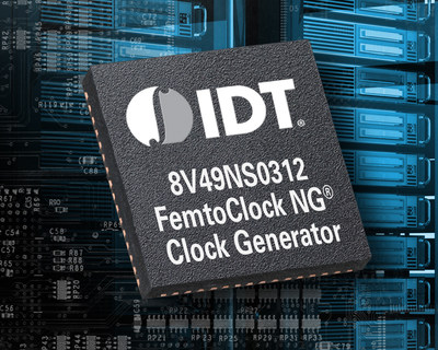 New IDT 12-Output Clock Generator Delivers Best-In-Class Jitter Performance for Today's Demanding Applications