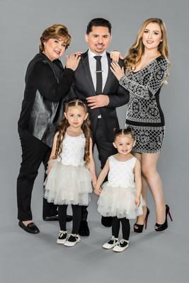 NBC UNIVERSO's hit reality series "Larrymania" Season - 5 Cast: Dona Manuela, Larry Hernandez, Kenia Ontiveros and daughters Daleyza and Dalary Hernandez