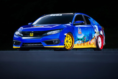 Honda Debuts Custom-Designed "Sonic Civic" at Comic-Con; Joins "Sonic the Hedgehog(TM)" and SEGA(R) in Celebrating the Iconic Game's 25th Anniversary
