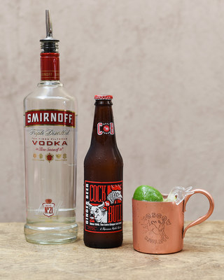 The original Moscow Mule, created 75 years ago, is made with SMIRNOFF No. 21, Cock'n Bull Ginger Beer and a squeeze of lime. (Photo by Erika Goldring/Getty Images for Smirnoff)