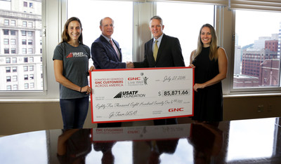 The USATF Foundation Received Over $85,000 in Donations From GNC Customers, Associates and the GNC Live Well Foundation to Support Athletes' Dreams of Competing on the World's Biggest Stage This Summer in Rio