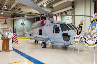 The Royal Australian Navy accepts the 24th, and final, MH-60R SEAHAWK(R) helicopter from Lockheed Martin in Owego, N.Y.