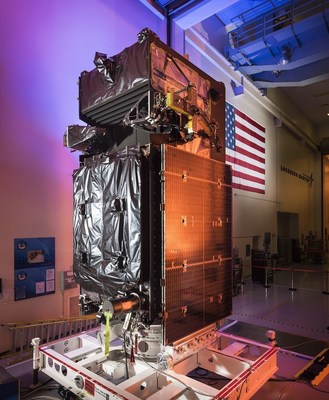 The SBIRS GEO Flight 3 satellite undergoes final preparations at Lockheed Martin. To prepare for its launch, the satellite went through rigorous testing procedures, including thermal vacuum testing at the extreme hot and cold temperatures it will encounter in space.