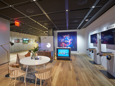 Sony's new showroom space, Sony Square NYC, opens up at 25 Madison Avenue in New York City.