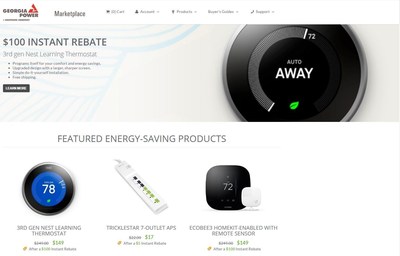 The new Georgia Power Marketplace website.