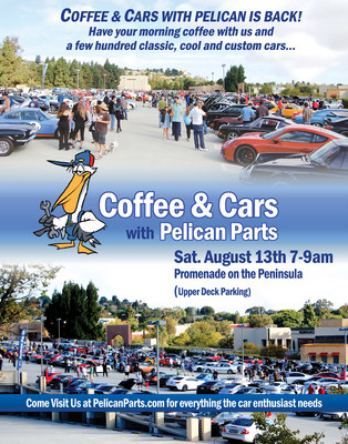 Coffee & Cars with Pelican Parts brings car enthusiasts together in southern CA to share their passion for cool cars. The summer meet-up is Sat. Aug. 13th from 7-9 at Promenade for the Peninsula. See pictures from our last event with over 500 cars of all types at http://www.PelicanParts.com/CoffeeCars