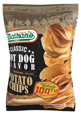 Inventure Foods advances licensed Nathan's Famous(R) snack line with new potato chip featuring flavor of legendary hot dog