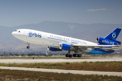 More than six years in the making, the third-generation Orbis Flying Eye Hospital is the world's only mobile ophthalmic teaching hospital on board an MD-10 aircraft. (Photo: Richard Jorgenson/Orbis)