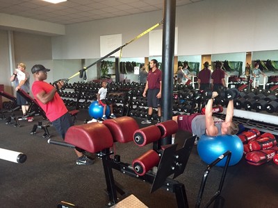 Warriors get their sweat on during an event hosted by Southern Illinois University, in partnership with Wounded Warrior Project.