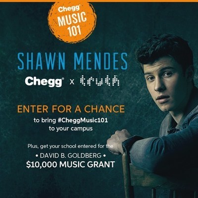 Shawn Mendes partners with Chegg and truth to visit one lucky campus