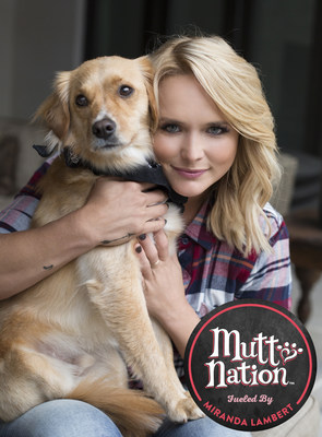 Country star Miranda Lambert and her rescue dog Bellamy with MuttNation