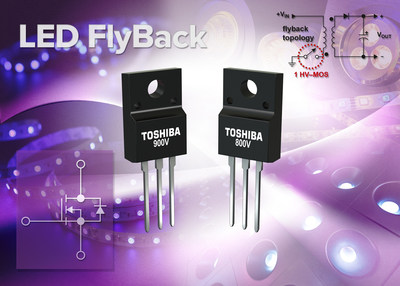 Toshiba has introduced a new lineup of ultra-efficient, high-speed, high-voltage MOSFETs for switching voltage regulator designs.