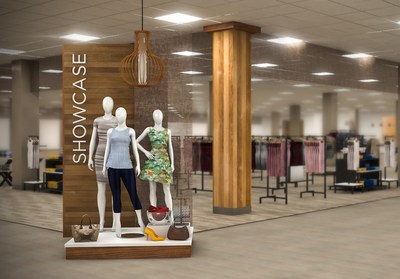 Sears is elevating its apparel offerings with the planned launch of "Showcase at Sears," a unique shop-in-shop experience that gives members and customers an exclusive opportunity to shop more than 10 of Europe and Latin America's hottest international apparel brands - most available for the first time in the United States. This rendering depicts the inviting shopping environment inspired by understated elegance, using natural textures that will entice members and customers to explore the Showcase.